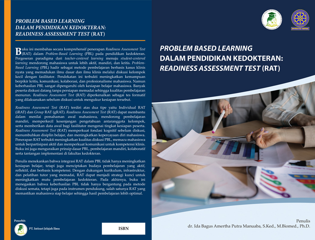 coverdepan-belakang-PROBLEM BASED LEARNING DALAM PENDIDIKAN KEDOKTERAN READINESS ASSESSMENT TEST (RAT) copy